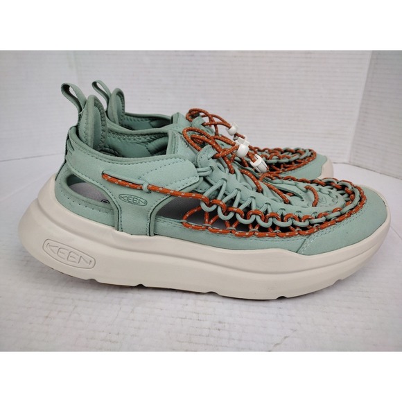 KEEN UNEEK WK Sneakers Walking Shoes Green/Birch Womens Size 10 - Picture 2 of 9